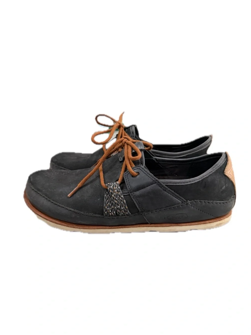 Chaco Women’s 8.5 Black Suede Harper Lace Up Loafer Flats